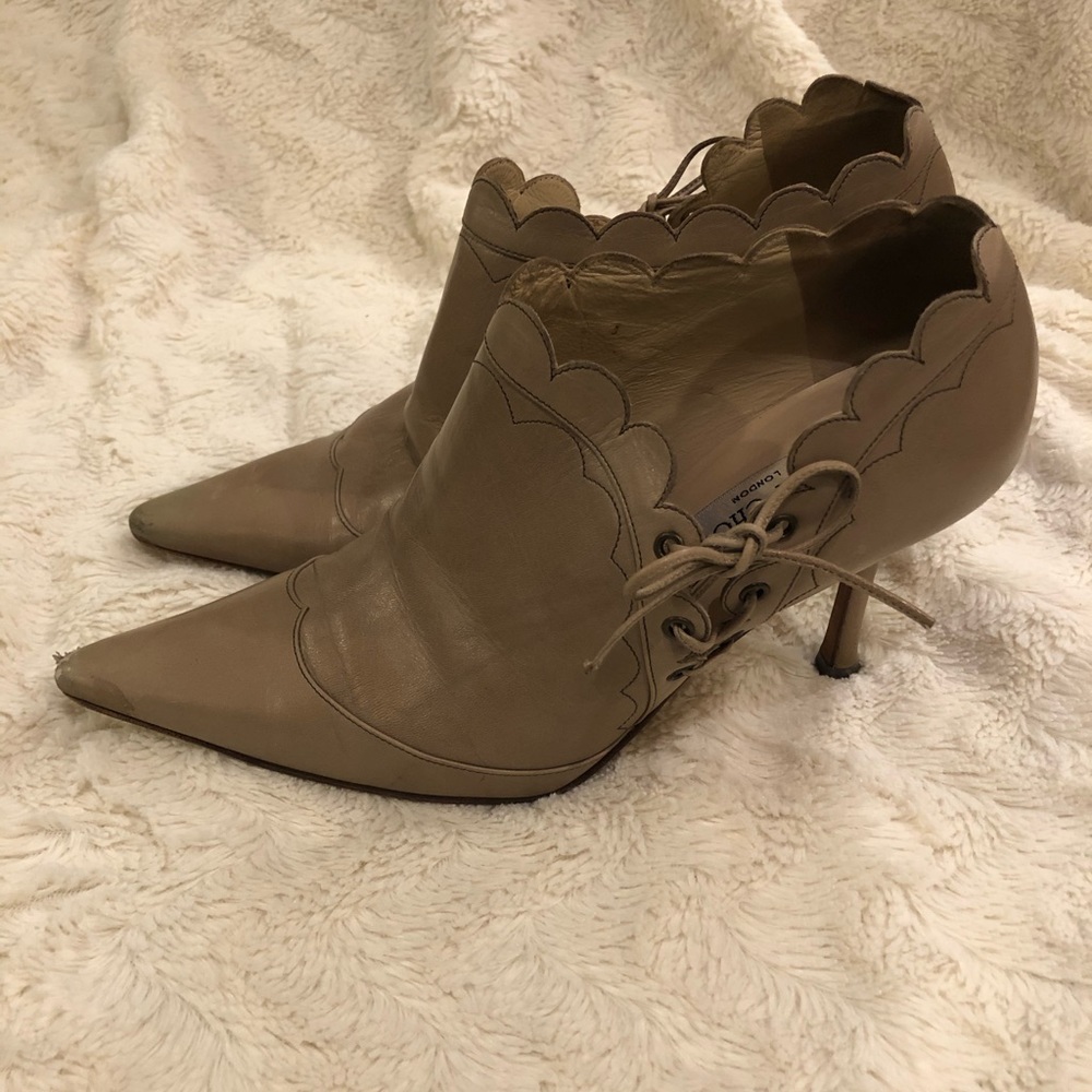 Jimmy Choo leather ankle booties